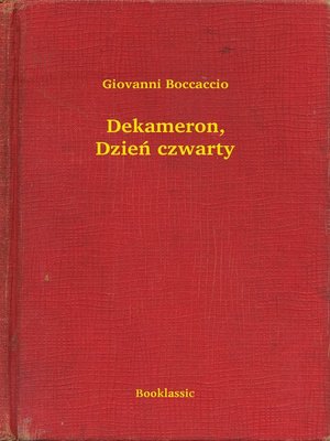 cover image of Dekameron, Dzień czwarty